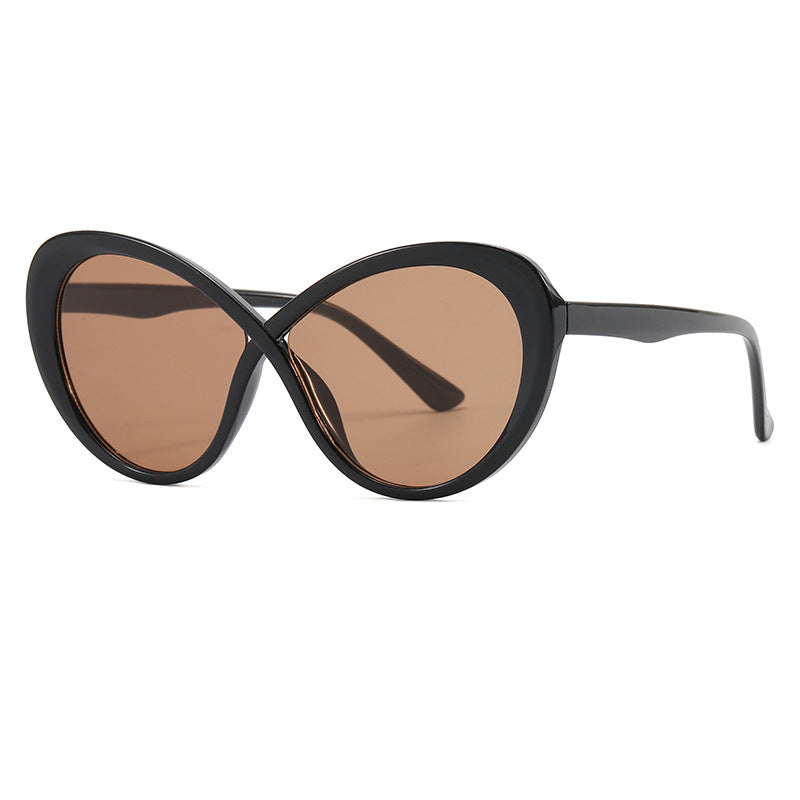 Dame Cat-Eye solbriller med speilfolierte glass Skanto