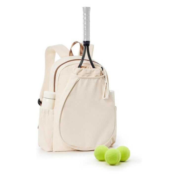 Sporty tennis backpack with specially shaped compartments for rackets and drinks Skanto