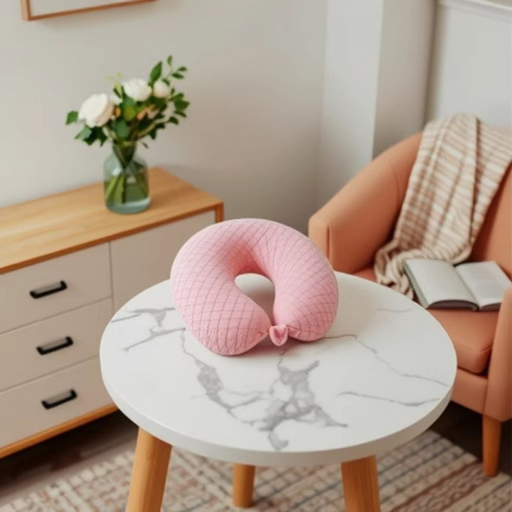Unisex nakkestøtte med ergonomisk design og avtakbart trekk Skanto