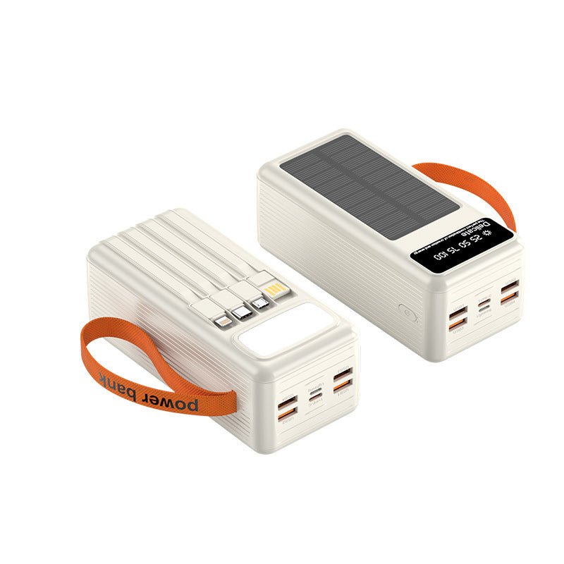 Multifunksjonell sol-powerbank med digital ladevisning Skanto