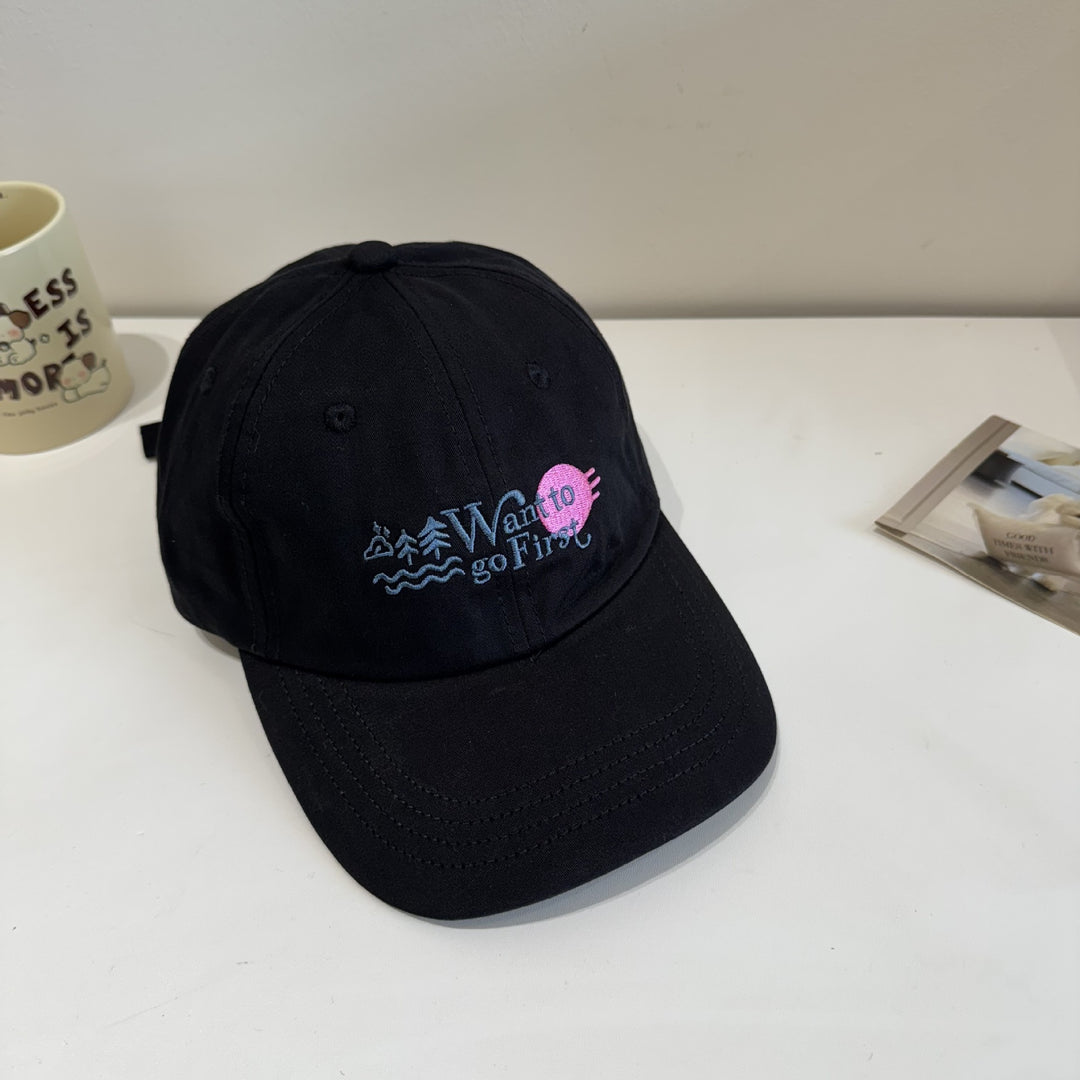 Kvinne Casual Brodert Baseball Caps Skanto 1783921861