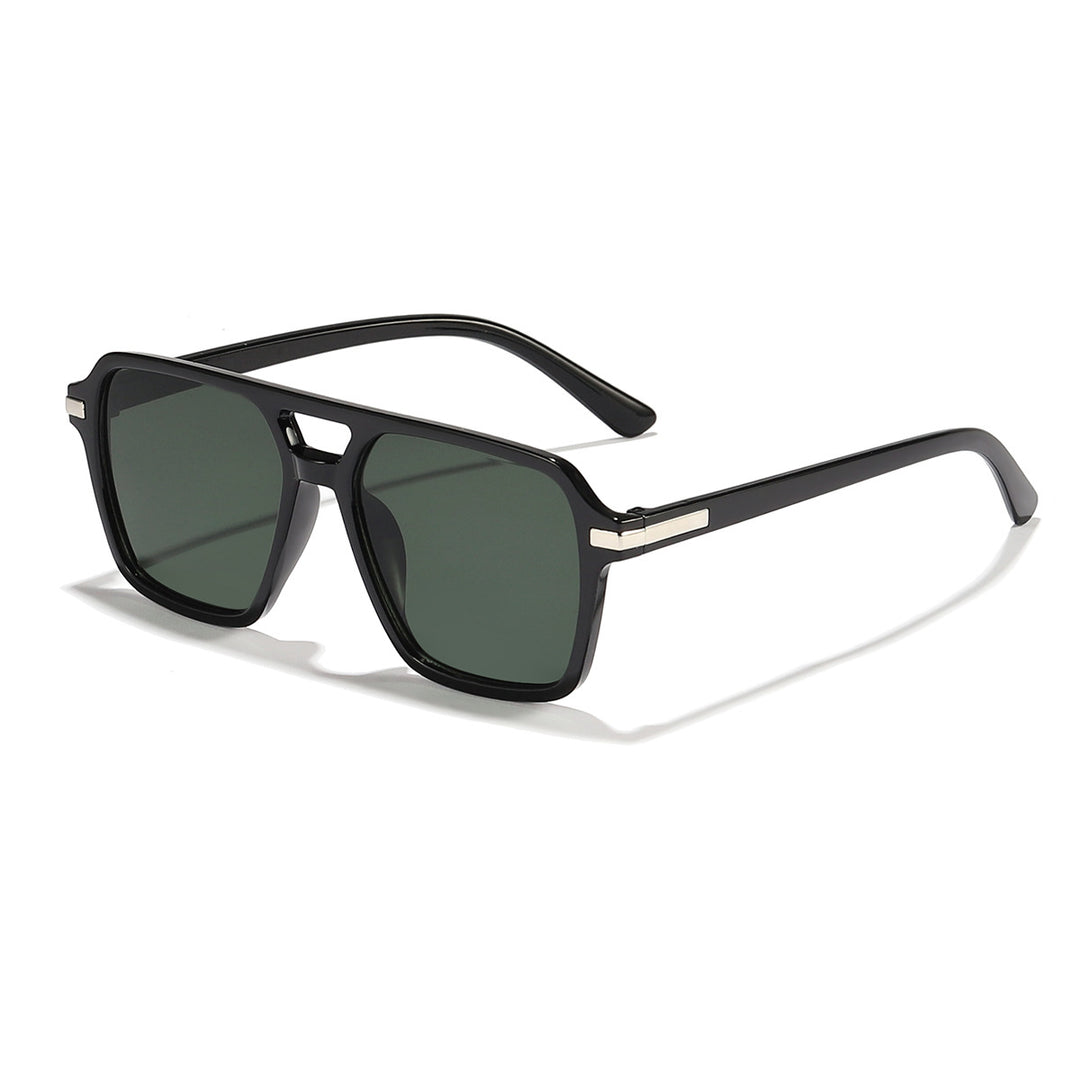 Dame firkantet solbrille med elegant gjennomsiktig ramme Skanto