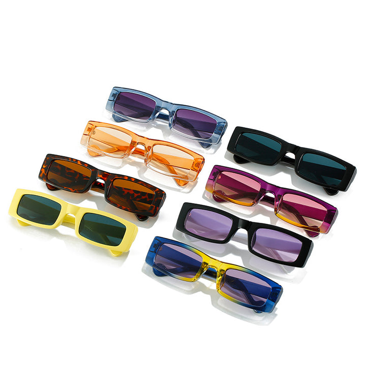 Dame trendy firkantet solbrille Skanto