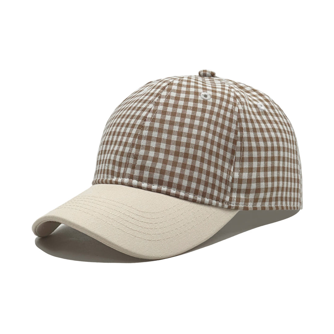Dame trendy hette med rutemønster Skanto