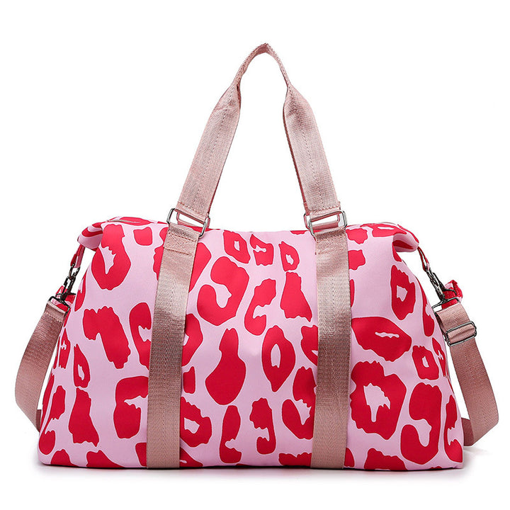 Sporty reise bag med trendy zebramønster Skanto