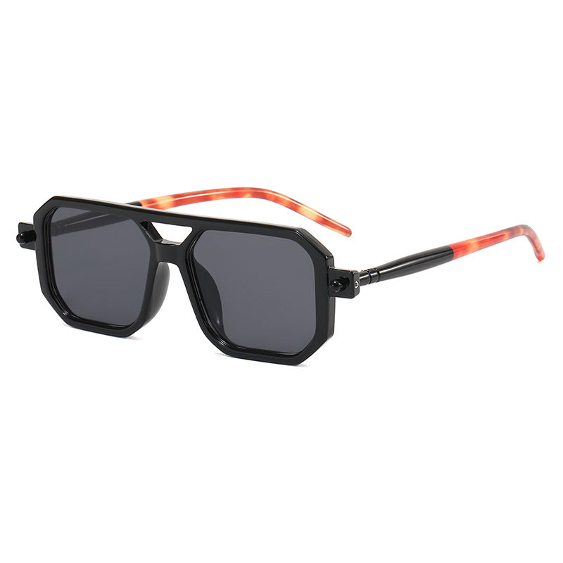 Dame modische Achteck solbrille Skanto