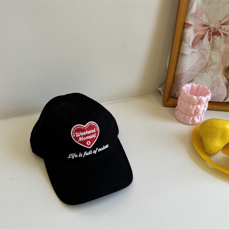 Kvinns Casual Brodert Avslappet Baseball Caps Skanto