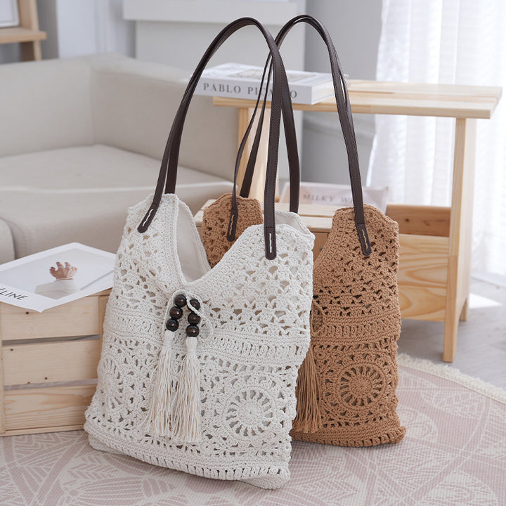 Håndlaget Makramee Crossbody Bag Skanto