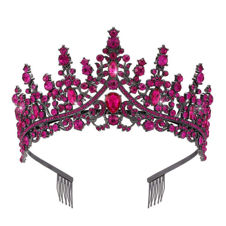 Dame Strass Tiara med glitrende edelstener Skanto