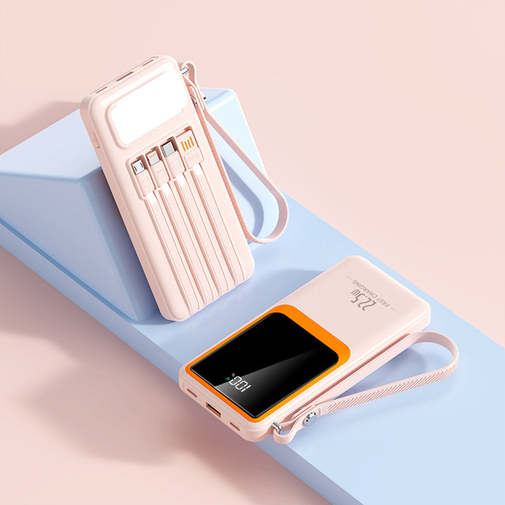 kompakt Powerbank med digitalt display Skanto