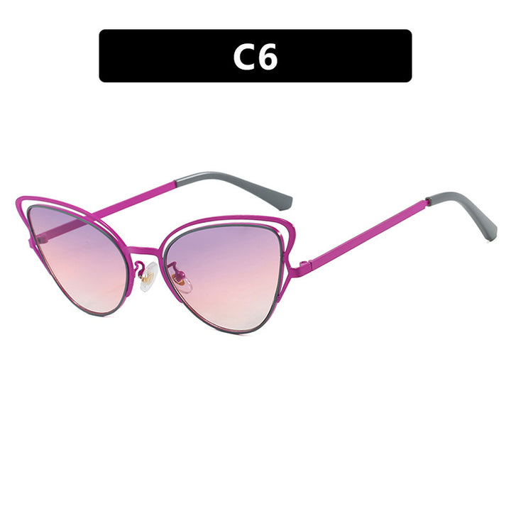 Dame Cat-Eye Briller med edelt metallramme og komfortabel passform Skanto
