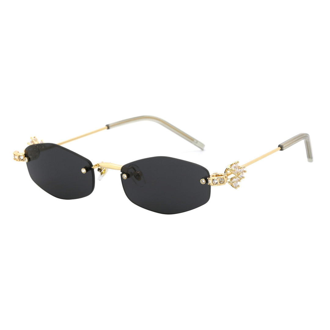 Dame Designer-solbrille med luksuriøse dekorasjoner Skanto