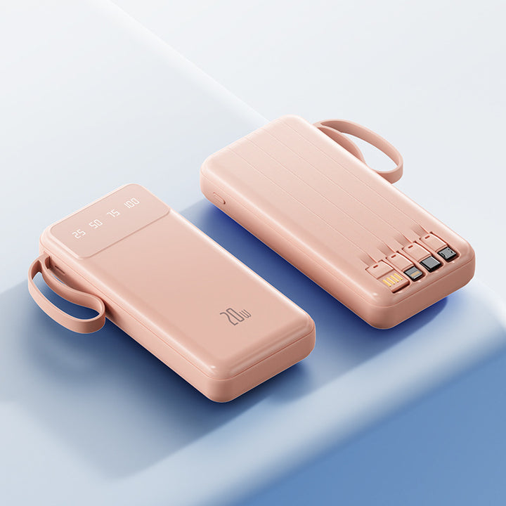 Bærbar hurtiglading powerbank med LED-skjerm Skanto