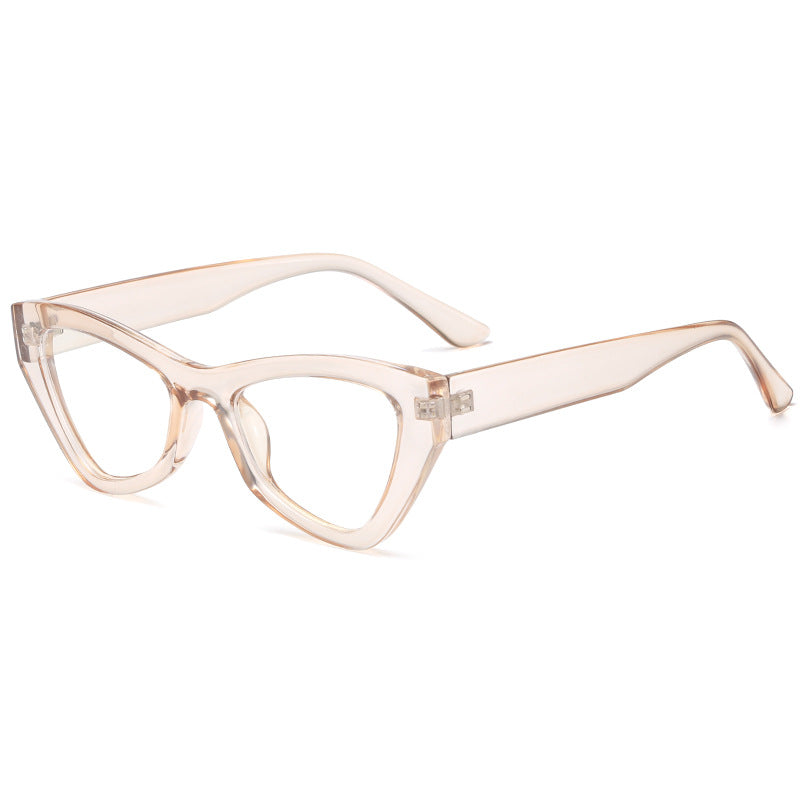 Dame Cat-Eye-briller med trendy gjennomsiktig ramme Skanto