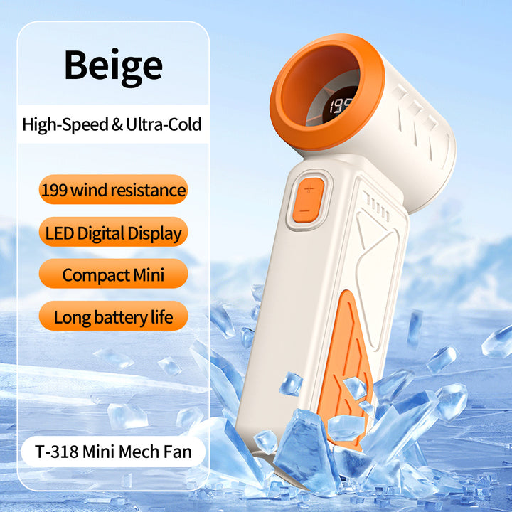 Dame bærbar mini vifte med LED-temperaturindikator Skanto