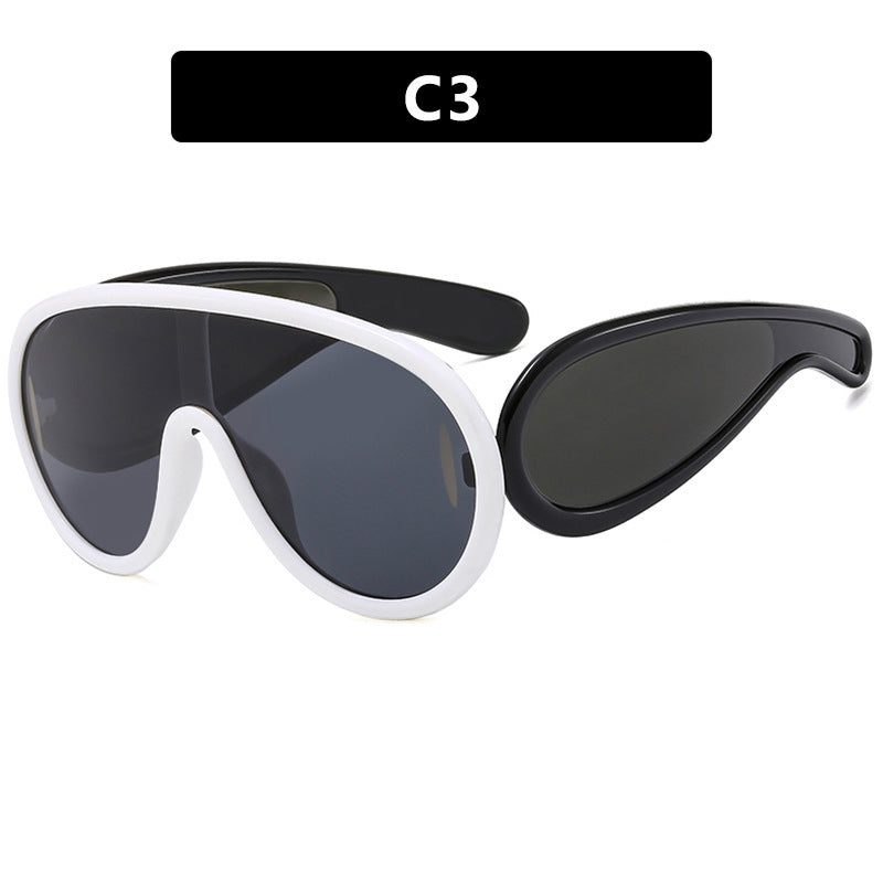 Dame moteriktig solbrille med avtakbare linser Skanto