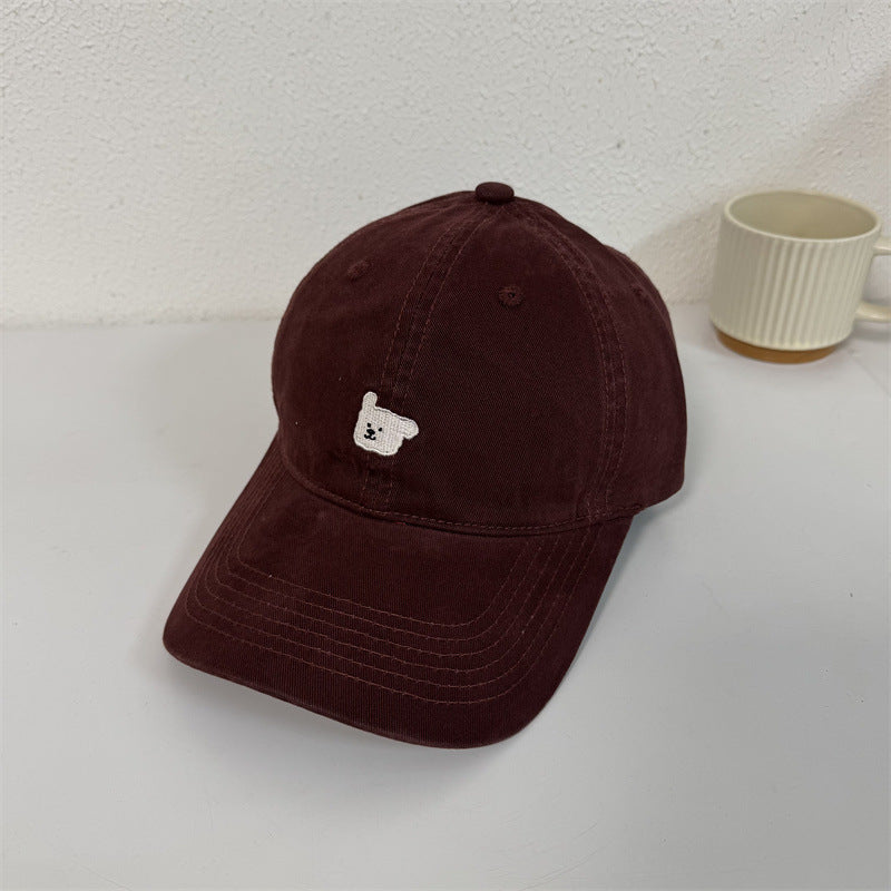 Kvinnenes søte broderte bjørnecaps Skanto