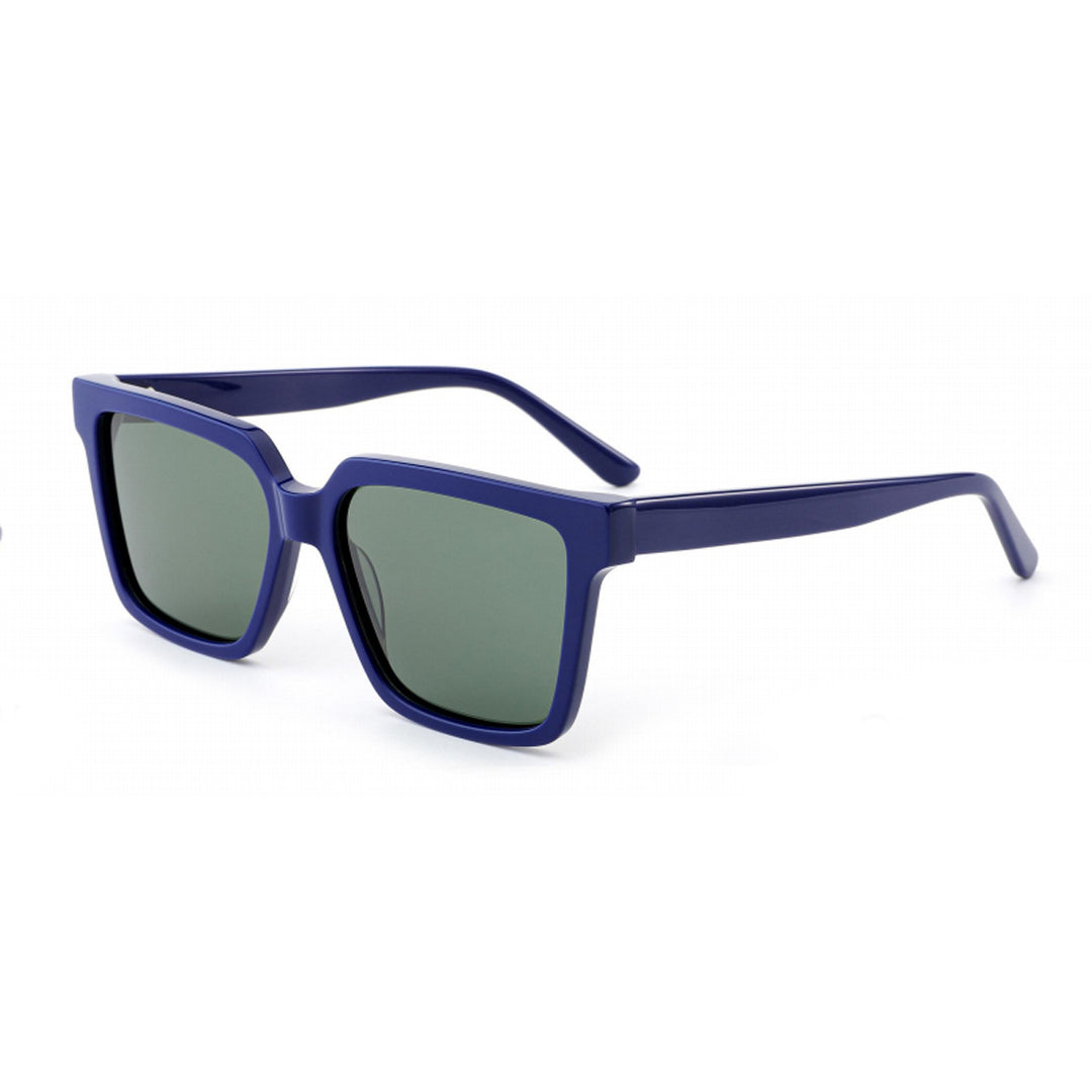 Dame kvadratisk solbrille med moderne plastikkramme og UV-beskyttelse Skanto