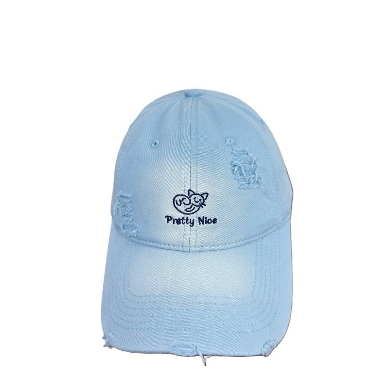 Kvinnenes Slitt Uformell Brodert Baseball Caps Skanto