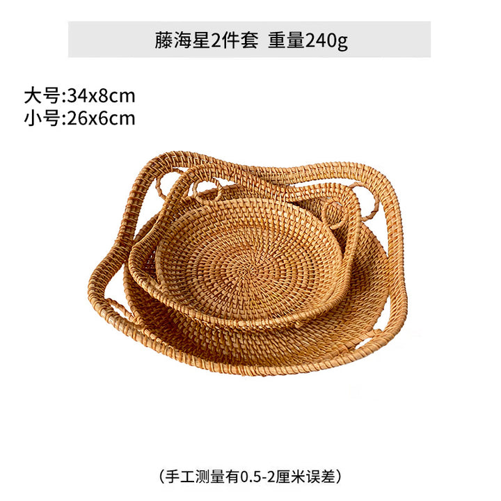Dame hjerteformet rattan-kurv Skanto