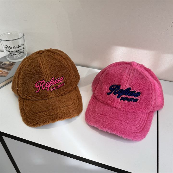 Kvinnenes Fuzzy Teksturerte Baseball Cap Skanto