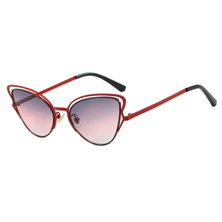Dame Cat-Eye Briller med edelt metallramme og komfortabel passform Skanto