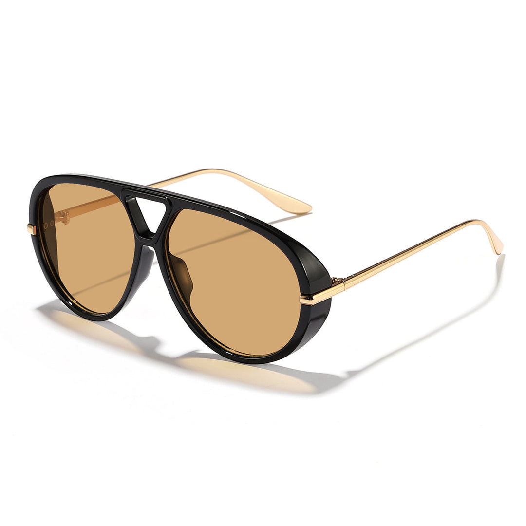 Damer sporty solbriller i markant pilotstil Skanto