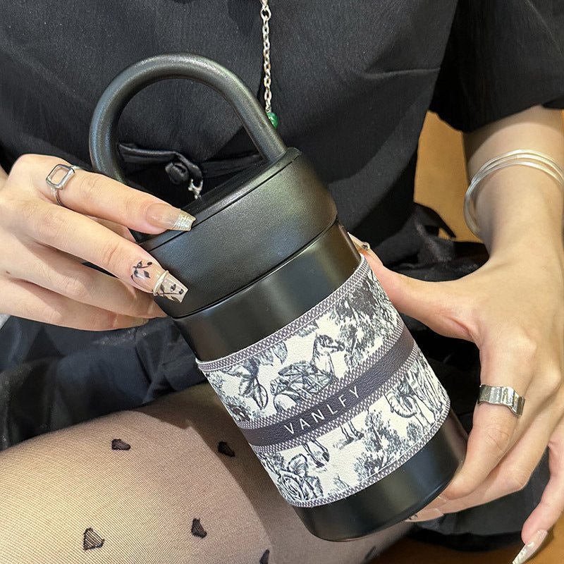 Damen Isolierflasche mit praktischem Tragegriff Skanto