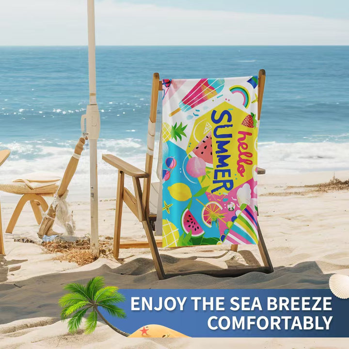 Women's beach towel with creative golf theme Skanto