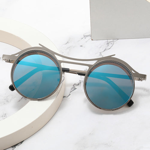 Damer moterunde solbriller med ekstravagant design Skanto