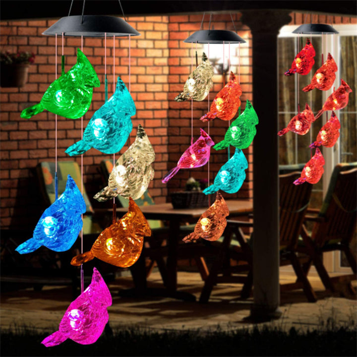 LED Solcelle Sommerfugl Vindspill Hage Hengelys Skanto