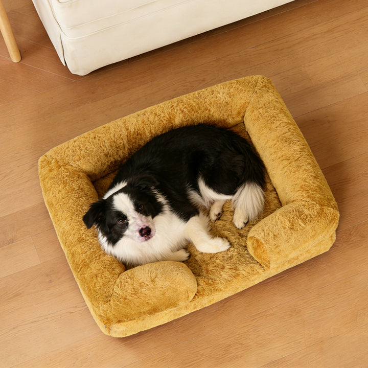 Koselig ortopedisk støtte hundesofa