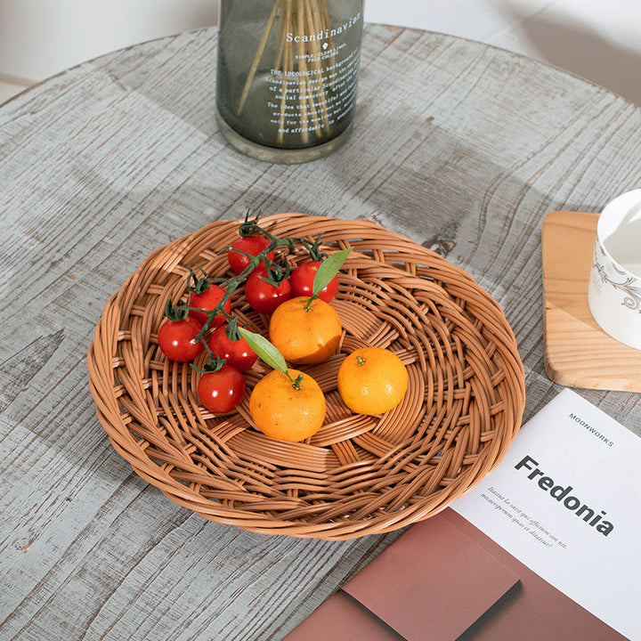 Dekorativ oval flette serveringsfat Skanto