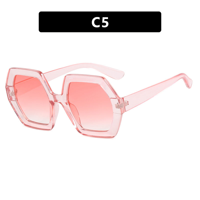 Damer innovativ hexagonal solbrille Skanto