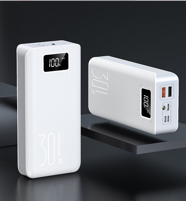 Høykapasitets powerbank med intelligent LCD-display Skanto