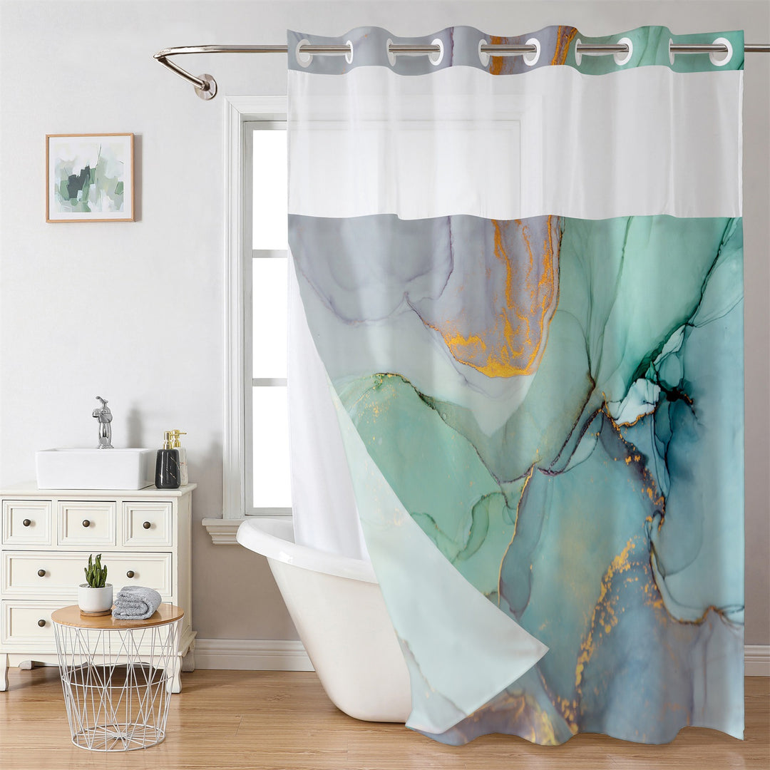 Luksuriøst Marmor Design Dusjforheng Skanto