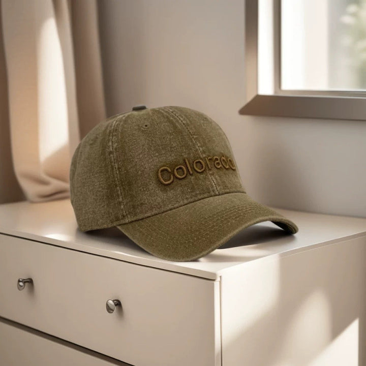 Kvinne Sprek Bomull Baseball Caps med Brodert Detalj Skanto