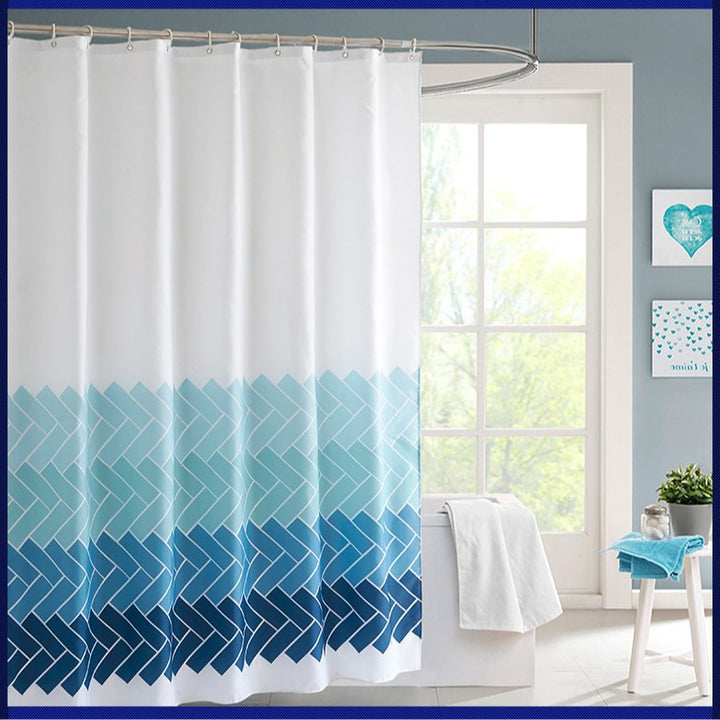 Moderne Geometrisk Duschgardin Skanto