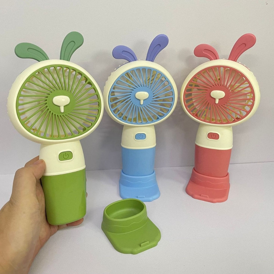 Unisex Bærbar Håndvifte i kreativ Kanin-design Skanto