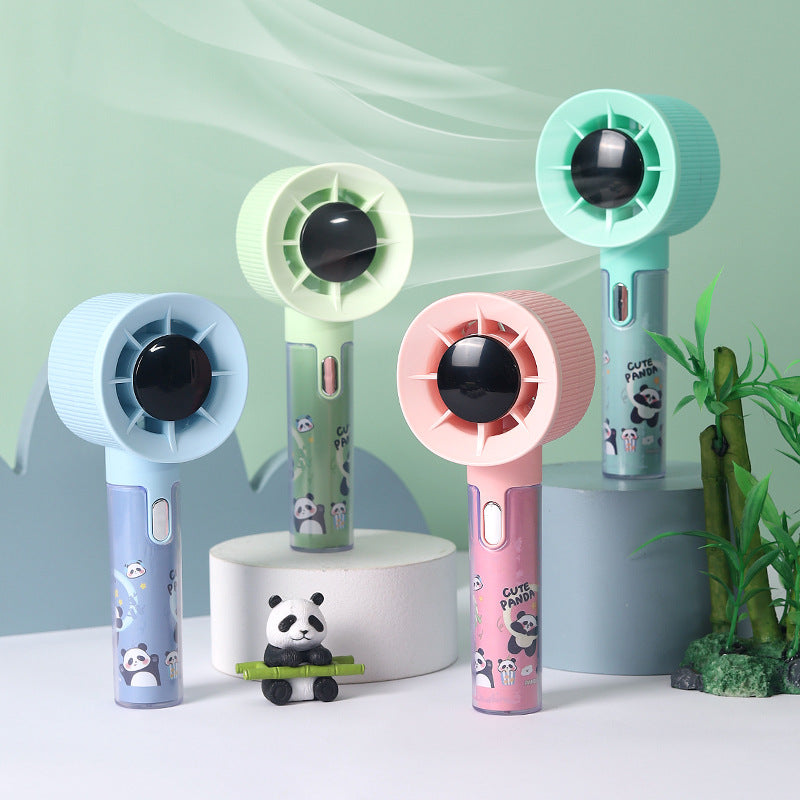 Bærbar mini vifte for kvinner med søtt panda-design Skanto