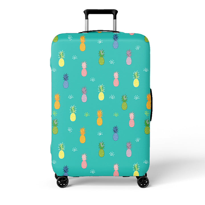 Unisex Bagasjerombeskyttelse med fargerik bydesign Skanto
