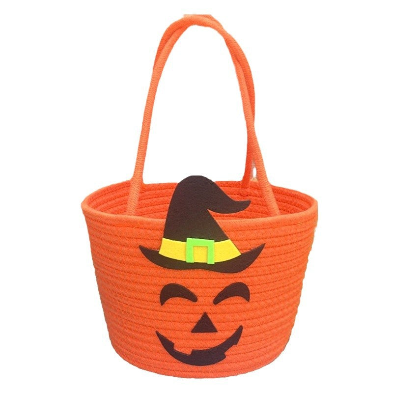 Dame Halloween Kurv med heksehatt-motiv Skanto