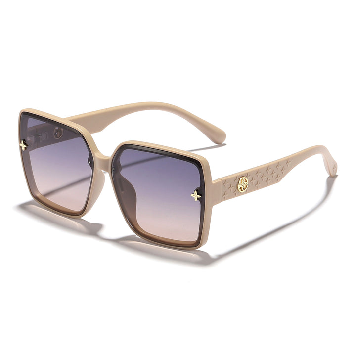 Dame oversized kvadratisk solbrille med elegant design Skanto