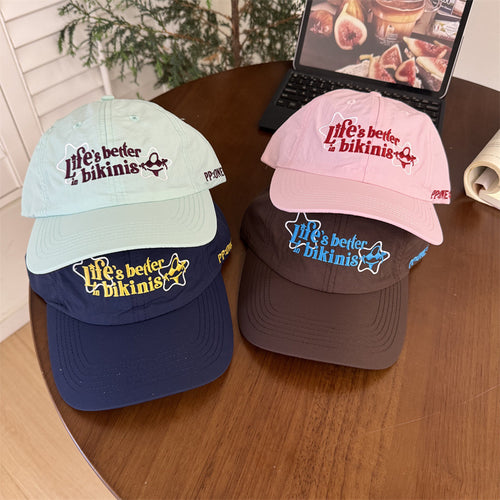 Kvinners bomull baseballcaps med motivasjons sitat Skanto