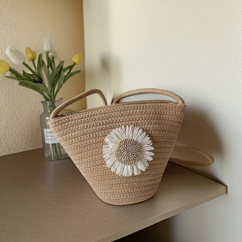 Håndveske med blomsterdesign Skanto