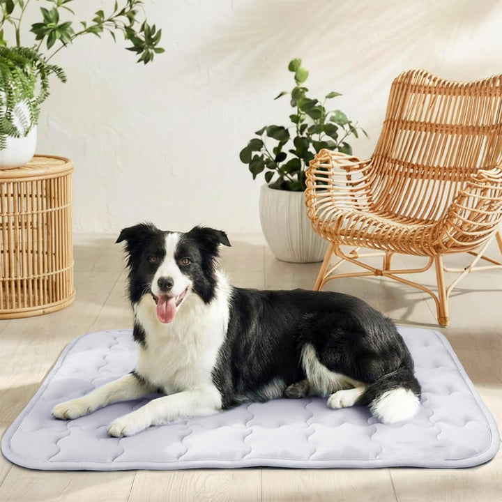 Unisex cooling quilted dog mat with non-slip underside Skanto