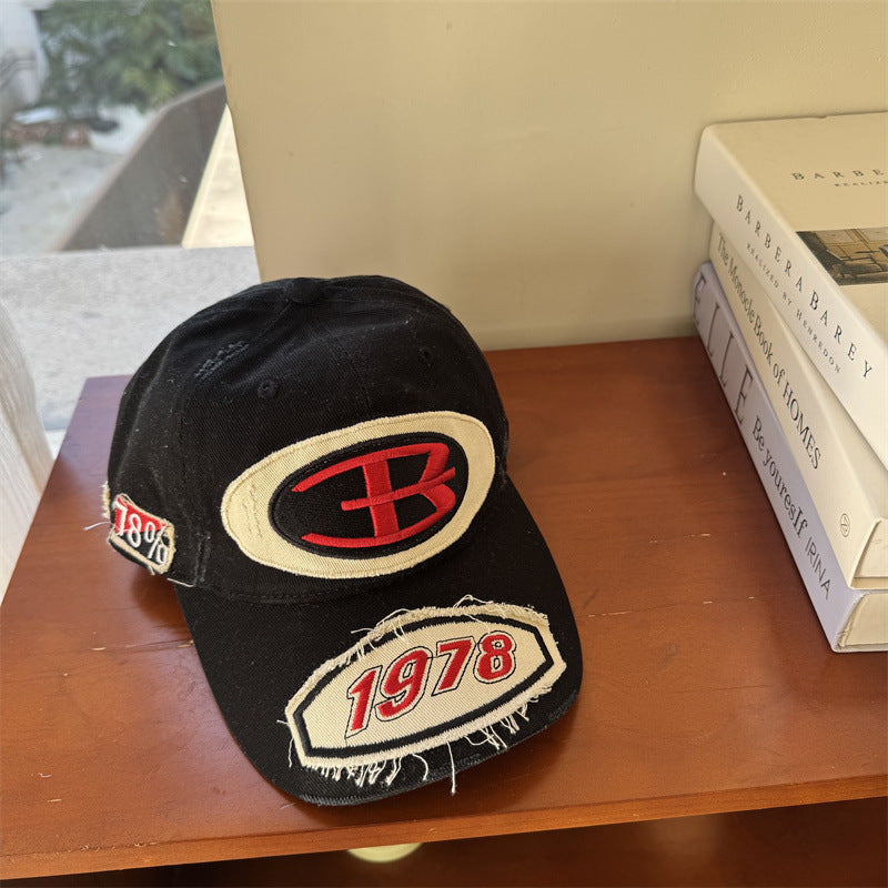 Herre Slitt Vintage Grafisk Baseball Cap Skanto