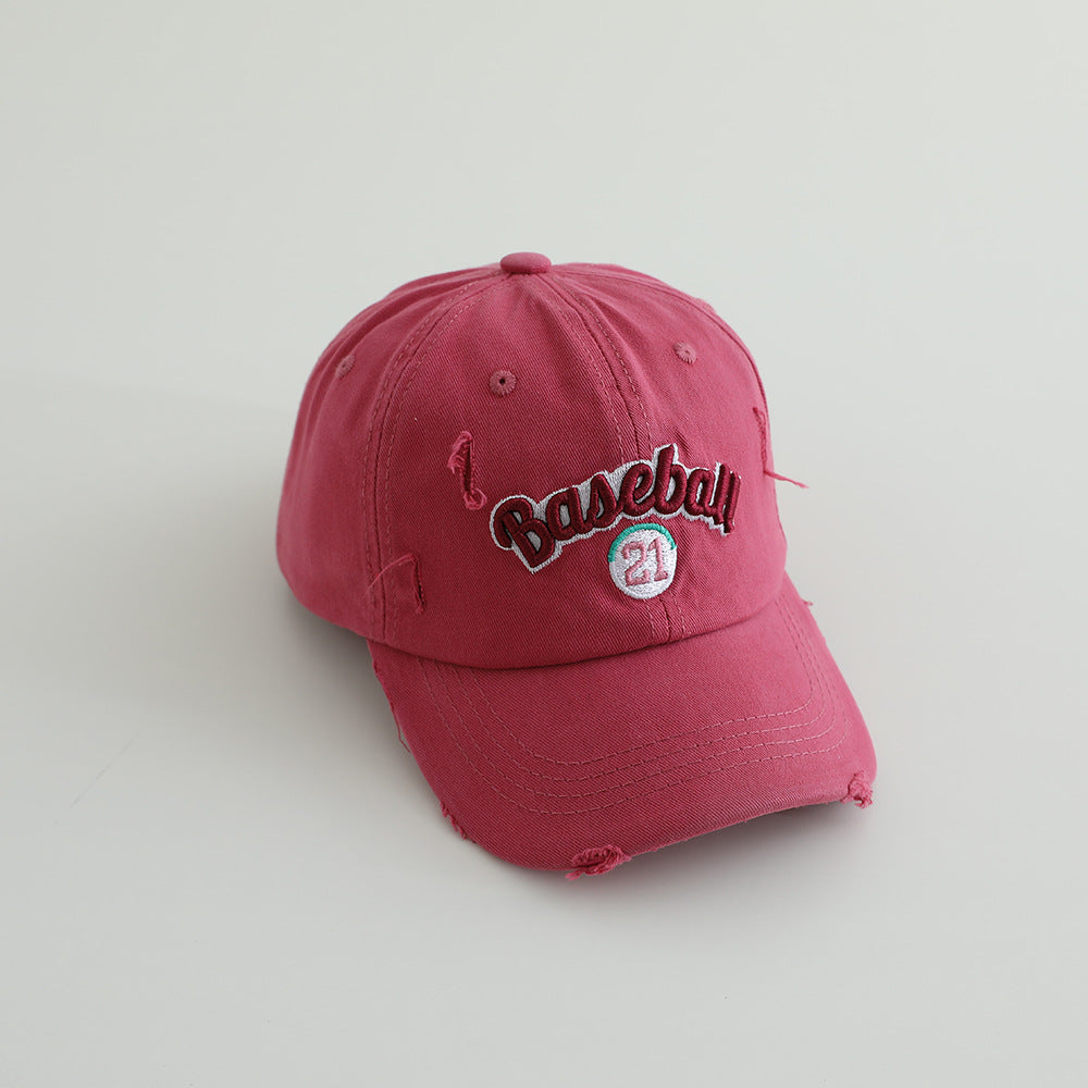 Men's Distressed Cotton Baseball Cap Skanto