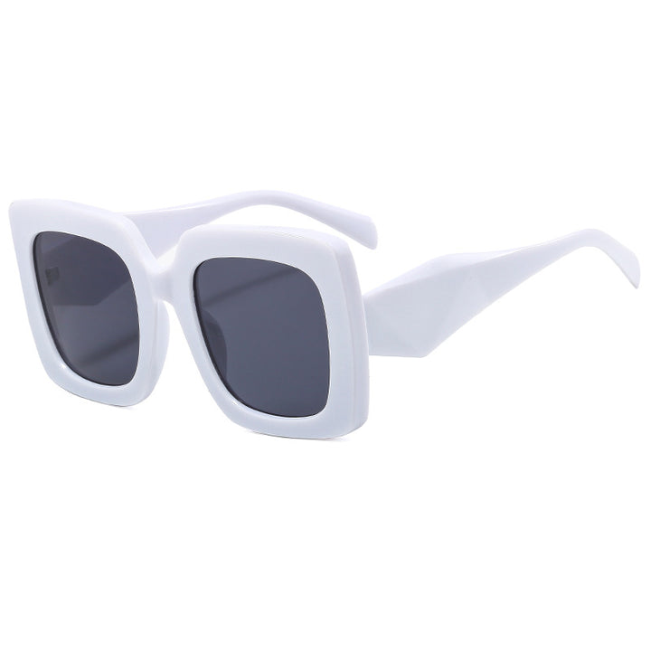Dame oversized solbriller i markant kvadratisk design Skanto