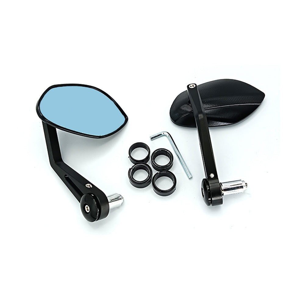 Ergonomiske motorsykkel speil med ripebestandig overflate Skanto